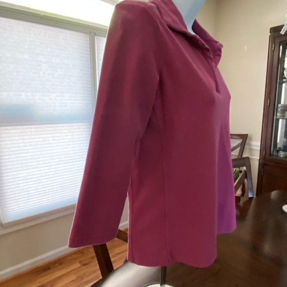 Raspberry colored pullover top - Picture 2 of 6